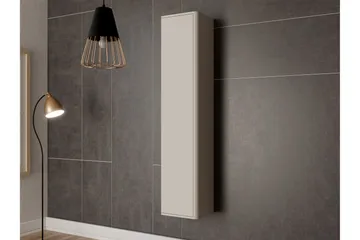 Zalricus Vitrinskåp 36x164 cm - Beige - Opbevaring - Skab - Vitrineskabe