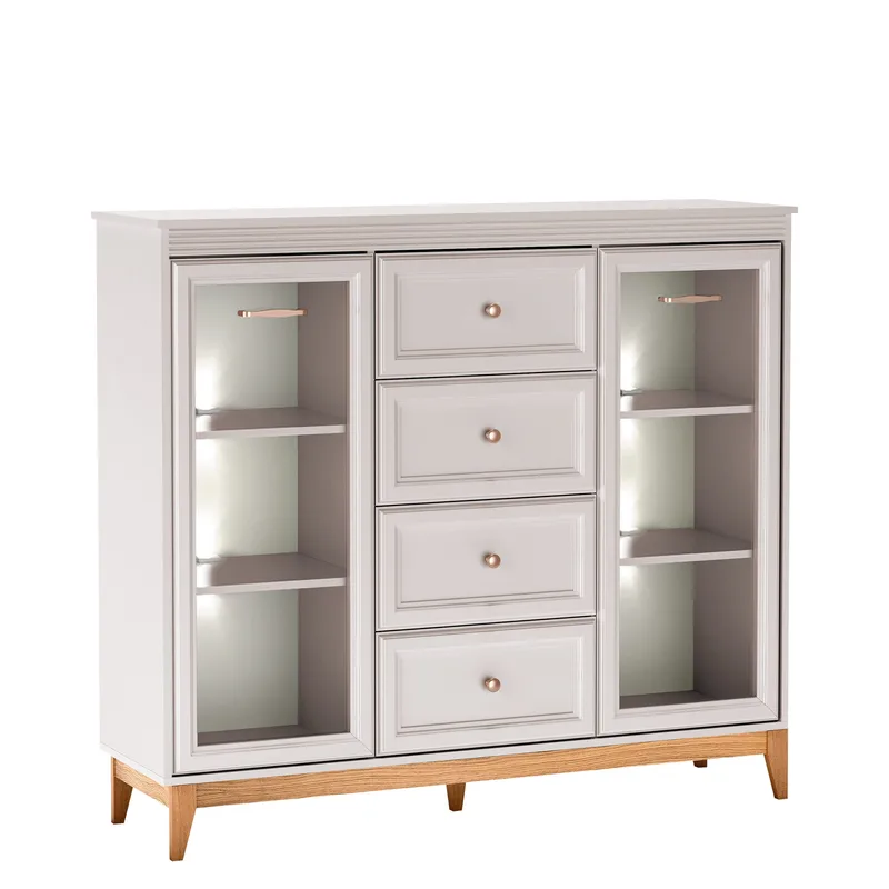 Zeylor Vitrineskab 142 cm med Belysning, undefined