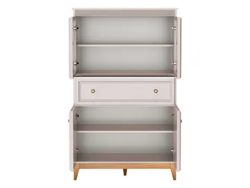 Zeylor Vitrineskab 151 cm med Belysning - Opbevaring - Skab - Vitrineskabe