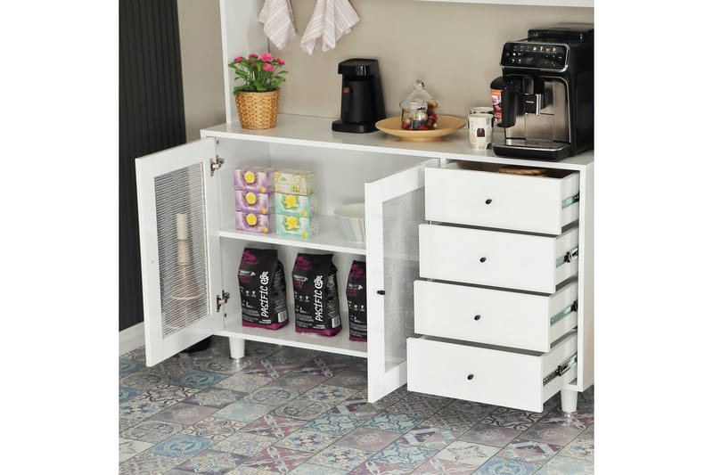 Multifunktionsskab Jatin Hvid - Hvid - Hus & renovering - Køkken & bad - Køkken & bryggers