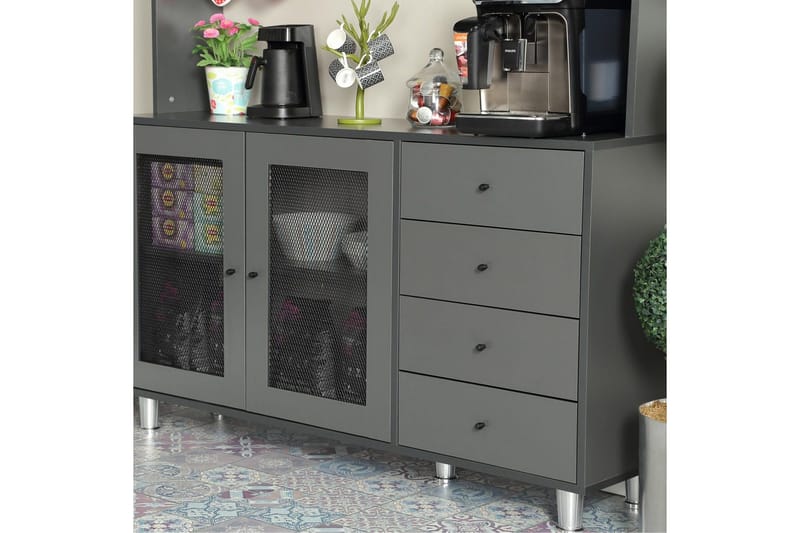 Multifunktionsskab Jatin Antracit - Antracit - Hus & renovering - Køkken & bad - Køkken & bryggers