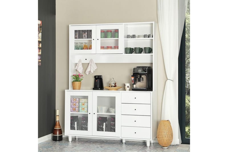 Multifunktionsskab Jatin Hvid - Hvid - Hus & renovering - Køkken & bad - Køkken & bryggers