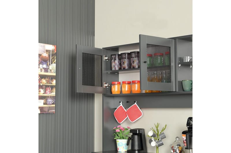 Multifunktionsskab Jatin Antracit - Antracit - Hus & renovering - Køkken & bad - Køkken & bryggers
