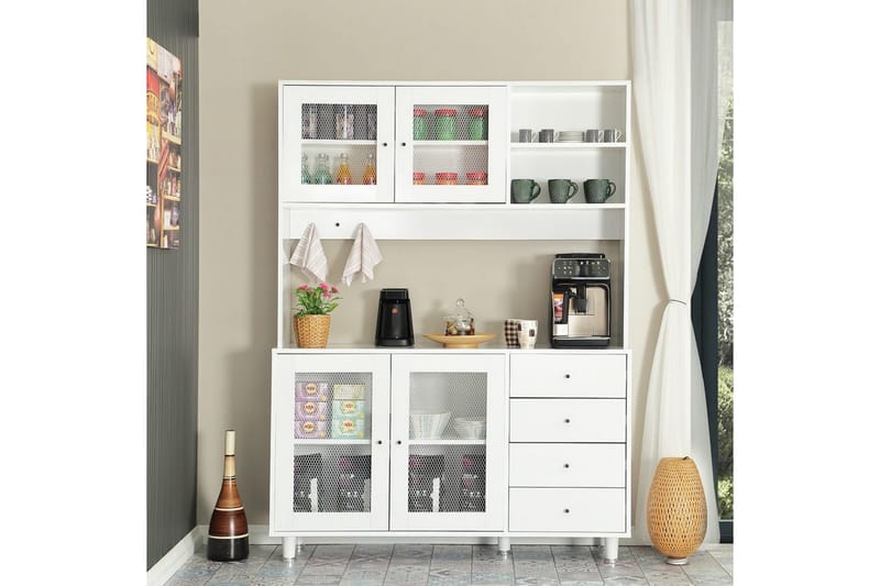 Multifunktionsskab Jatin Hvid - Hvid - Hus & renovering - Køkken & bad - Køkken & bryggers