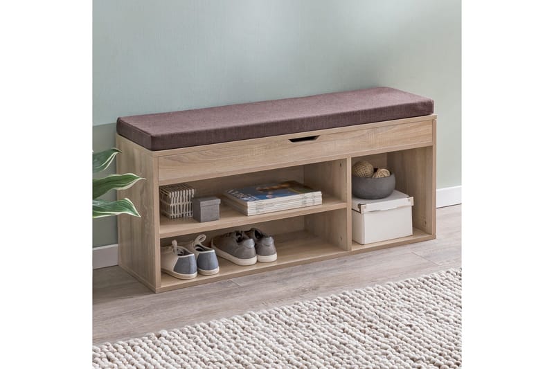 Anielle Skohylde 104x32 cm - Træ / natur - Opbevaring - Skoopbevaring