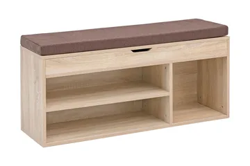 Anielle Skohylde 104x32 cm - Træ / natur - Opbevaring - Skoopbevaring