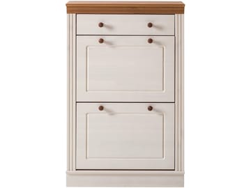 Anita Skostativ 80x105 cm - Hvid/Honning - Opbevaring - Skoopbevaring