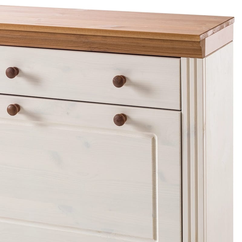 Anita Skostativ 80x105 cm - Hvid/Honning - Opbevaring - Skoopbevaring - Skoskab