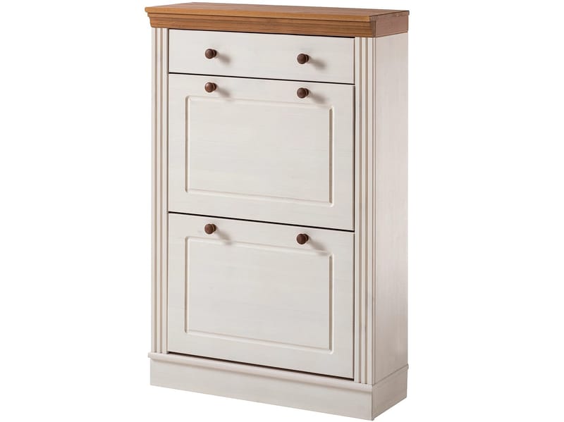 Anita Skostativ 80x105 cm - Hvid/Honning - Opbevaring - Skoopbevaring - Skoskab