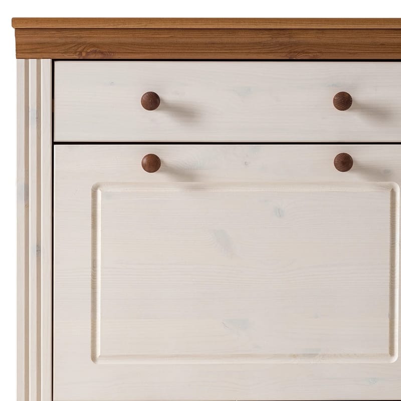 Anita Skostativ 80x105 cm - Hvid/Honning - Opbevaring - Skoopbevaring - Skoskab