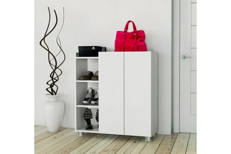 Asousa skoskab - Hvid - Opbevaring - Skoopbevaring