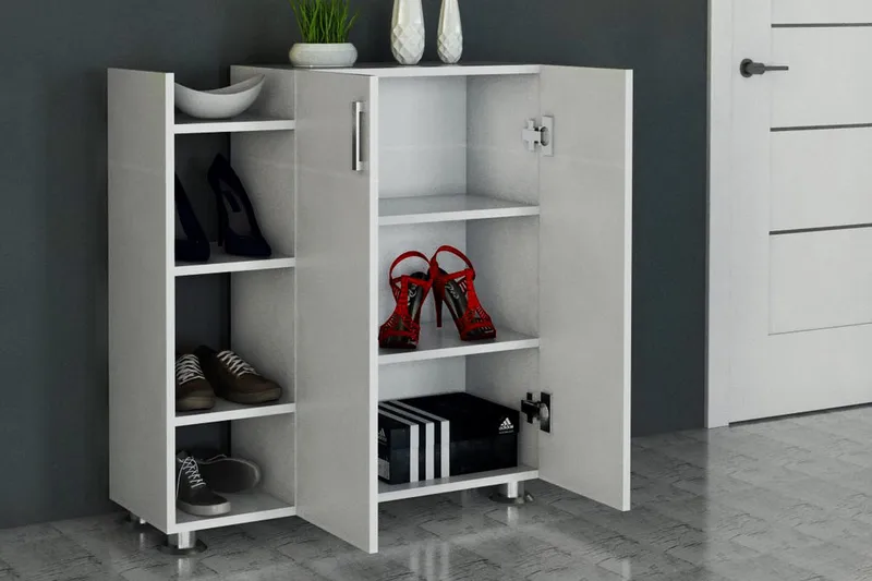 Asousa skoskab - Hvid - Opbevaring - Skoopbevaring - Skoskab