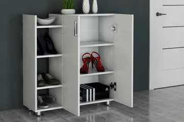 Asousa skoskab - Hvid - Opbevaring - Skoopbevaring