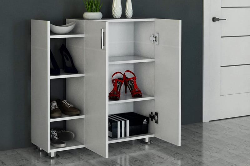 Asousa skoskab - Hvid - Opbevaring - Skoopbevaring