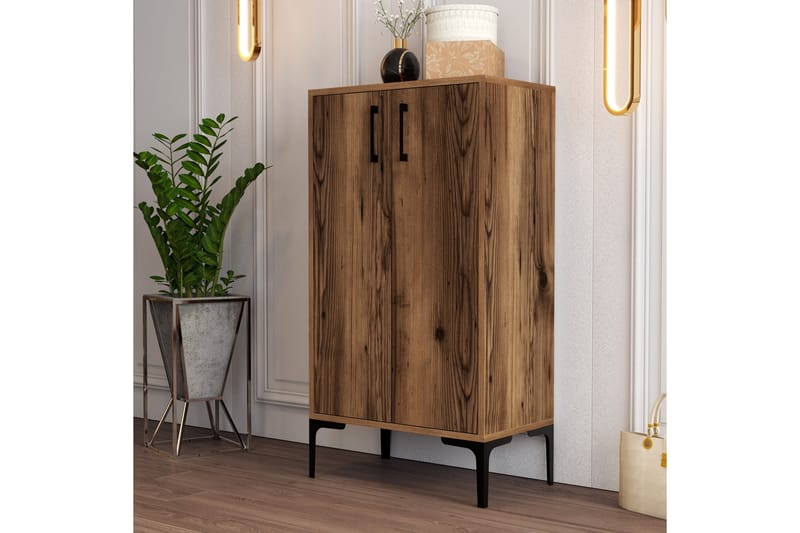 Babice Skoskab 35x60 cm - Valnød - Opbevaring - Skoopbevaring - Skoskab