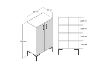 Babice Skoskab 60 cm - Beige - Opbevaring - Skoopbevaring