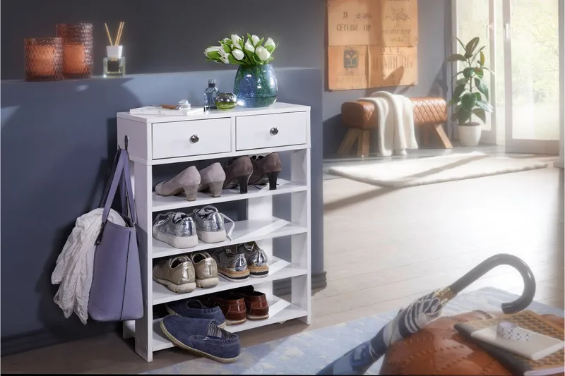 Basnaw skoskab 60x24 cm - Hvid - Opbevaring - Skoopbevaring - Skoskab