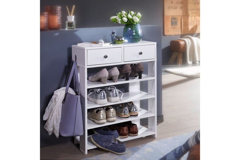 Basnaw skoskab 60x24 cm - Hvid - Opbevaring - Skoopbevaring - Skoskab