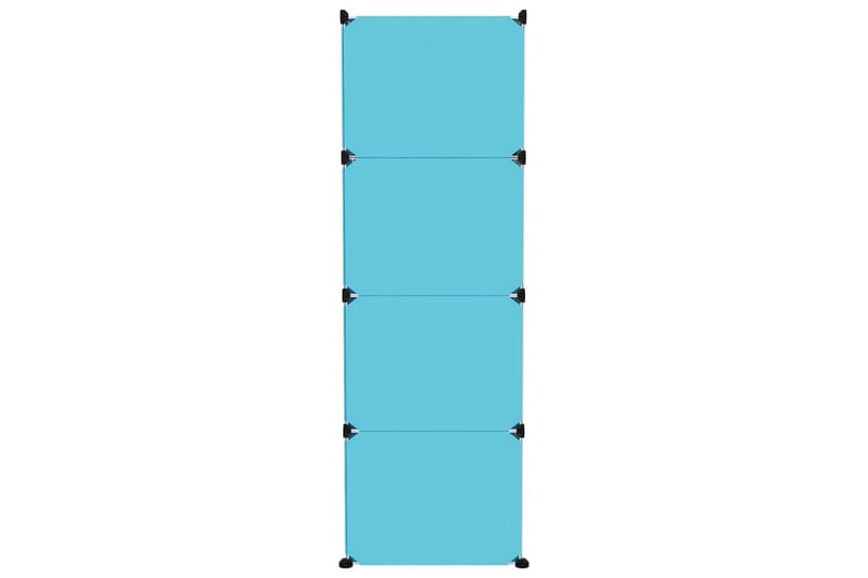 beBasic opbevaringsreol til børn 12 kubeformede kasser PP blå - BlÃ¥ - Entréopbevaring - Skoopbevaring - Skohylde