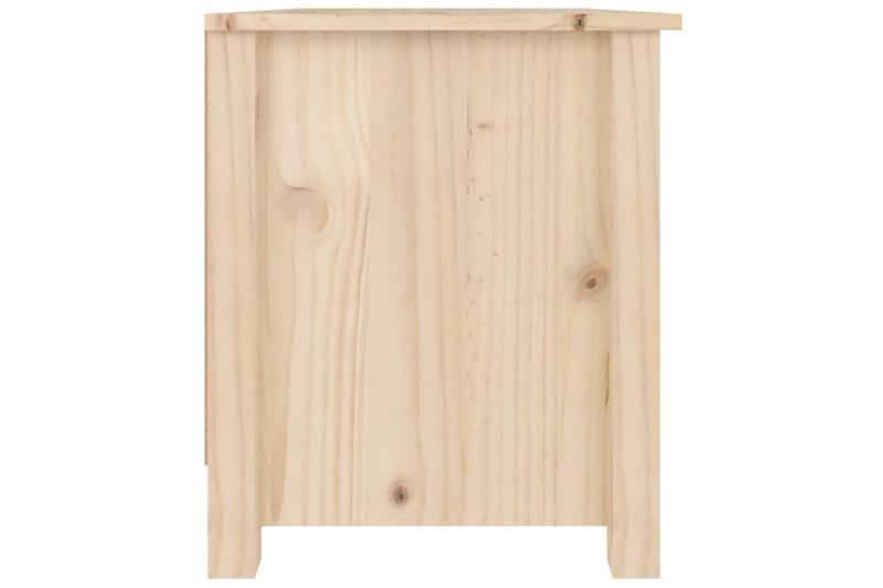 beBasic skobænk 70x38x45,5 cm massivt fyrretræ - Brun - Opbevaring - Skoopbevaring - Skoskab