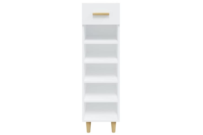 beBasic skoreol 30x35x105 cm konstrueret træ hvid - Hvid - Opbevaring - Skoopbevaring - Skoskab