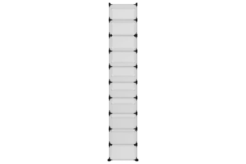 beBasic skoreol 44x32x174 cm PP transparent - gennemsigtig - Entréopbevaring - Skoopbevaring - Skohylde