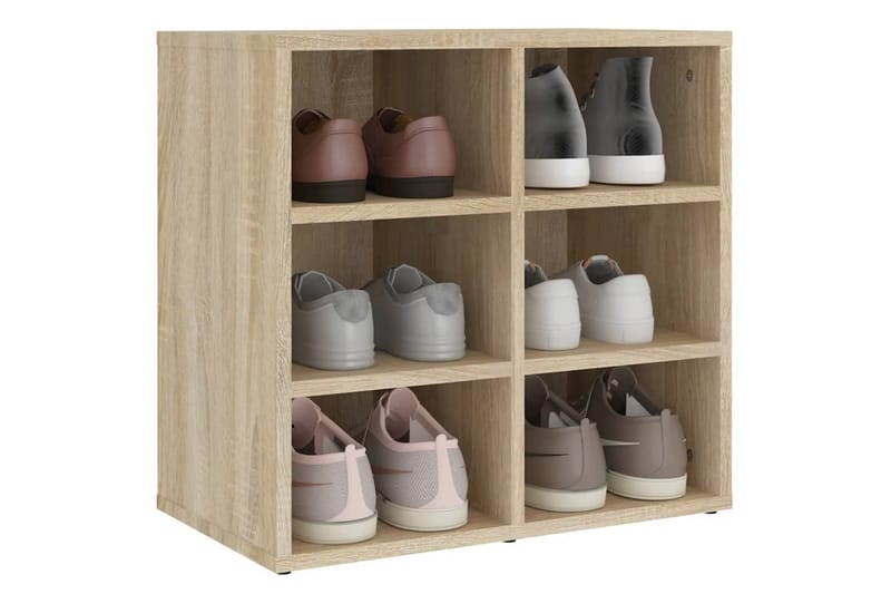 beBasic skoreol 52,5x30x50 cm sonoma-eg - Brun - Opbevaring - Skoopbevaring - Skoskab