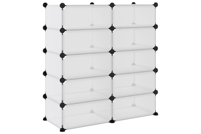 beBasic skoreol 84x32x88,5 cm PP transparent - gennemsigtig - Opbevaring - Skoopbevaring