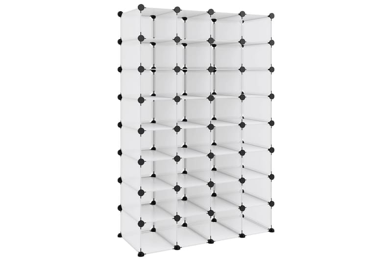 beBasic skoreol 93x36,5x140 cm PP transparent - gennemsigtig - Opbevaring - Skoopbevaring