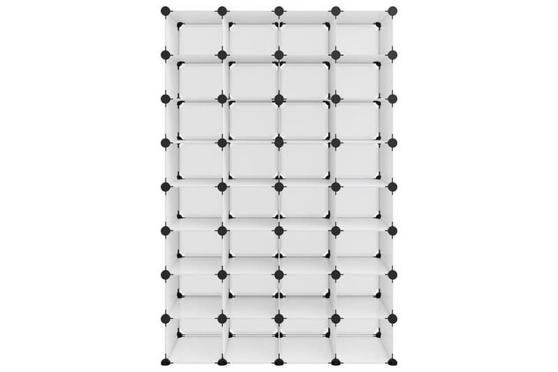 beBasic skoreol 93x36,5x140 cm PP transparent - gennemsigtig - Entréopbevaring - Skoopbevaring - Skohylde