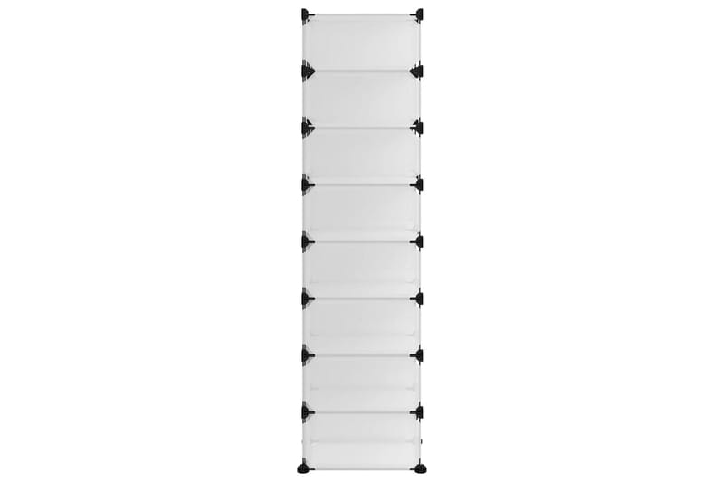 beBasic skoreol 93x36,5x140 cm PP transparent - gennemsigtig - Opbevaring - Skoopbevaring