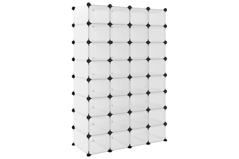 beBasic skoreol 93x36,5x140 cm PP transparent - gennemsigtig - Opbevaring - Skoopbevaring