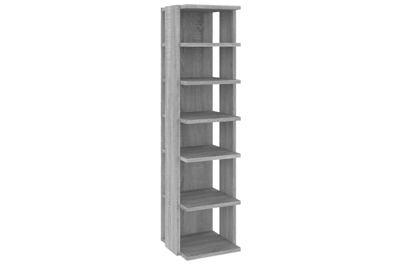 beBasic skoreoler 2 stk. 25x27x102 cm konstrueret træ grå sonoma-eg - GrÃ¥ - Opbevaring - Skoopbevaring