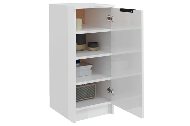 beBasic skoskab 30x35x70 cm konstrueret træ hvid højglans - Hvid - Opbevaring - Skoopbevaring - Skoskab