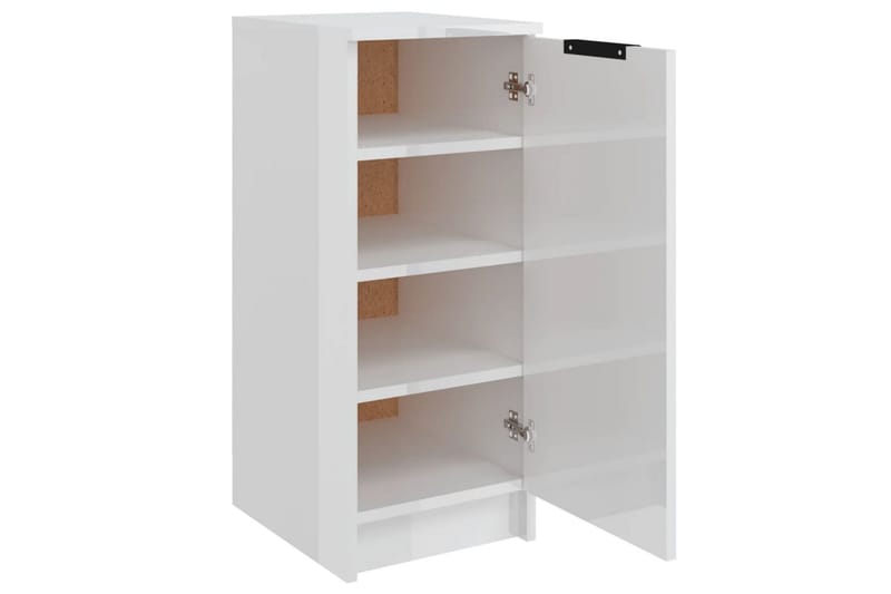 beBasic skoskab 30x35x70 cm konstrueret træ hvid højglans - Hvid - Opbevaring - Skoopbevaring - Skoskab