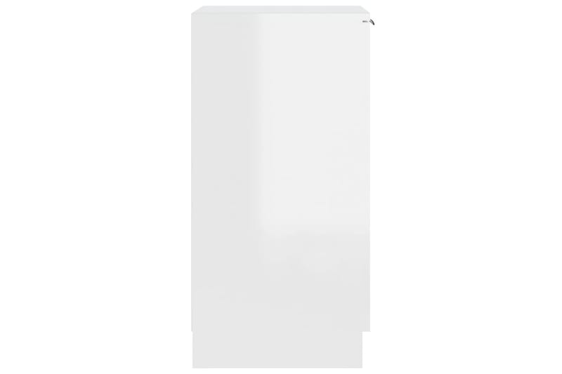 beBasic skoskab 30x35x70 cm konstrueret træ hvid højglans - Hvid - Opbevaring - Skoopbevaring - Skoskab