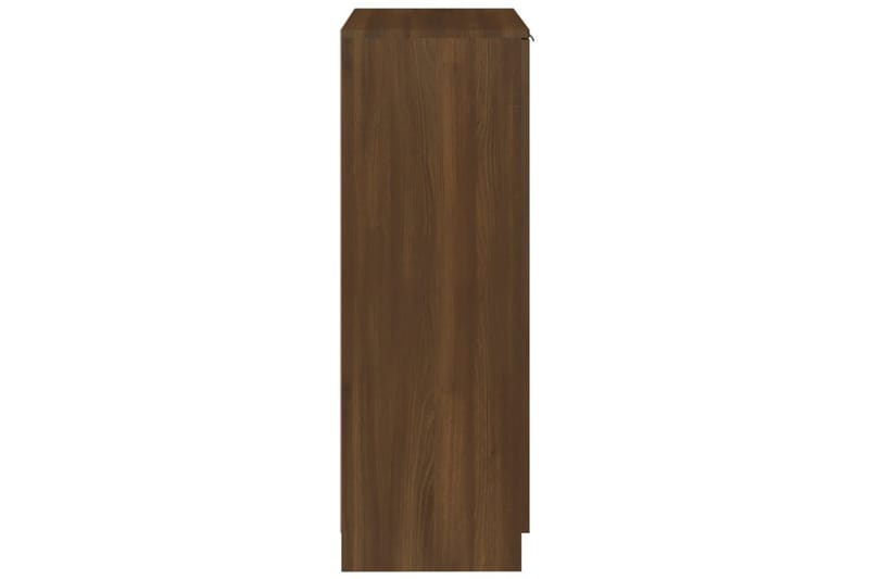 beBasic skoskab 59x35x100 cm konstrueret træ brun egetræsfarve - Brun - Skoskab - Entréopbevaring - Skoopbevaring