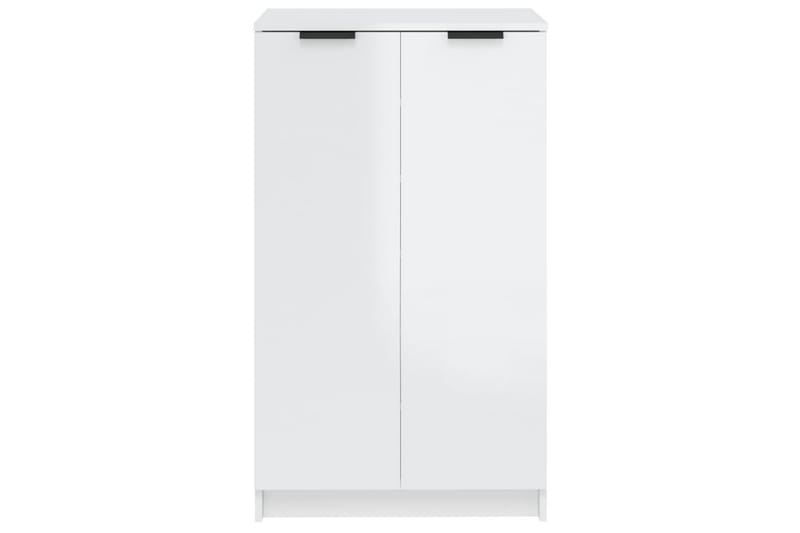 beBasic skoskab 59x35x100 cm konstrueret træ hvid højglans - Hvid - Opbevaring - Skoopbevaring - Skoskab