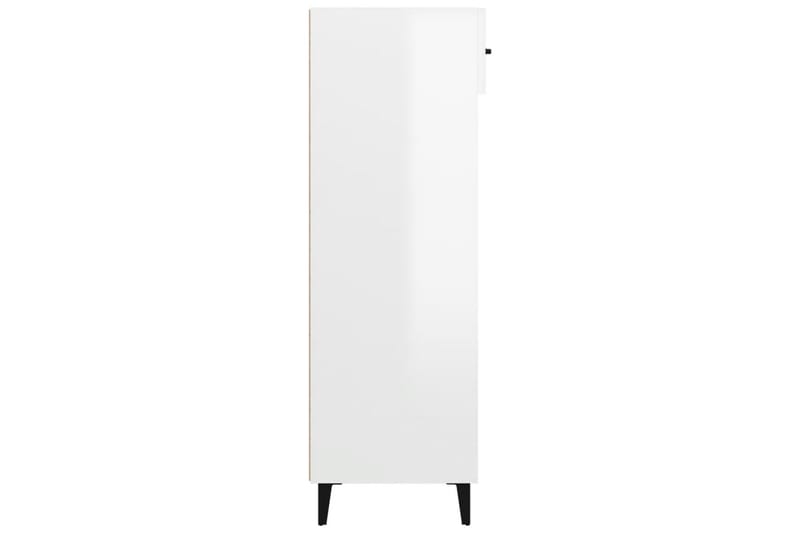 beBasic skoskab 60x35x105 cm konstrueret træ hvid højglans - Hvid - Opbevaring - Skoopbevaring - Skoskab