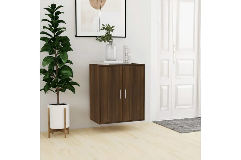 beBasic skoskab 60x35x70 cm konstrueret træ brun egetræsfarve - Brun - Opbevaring - Skoopbevaring