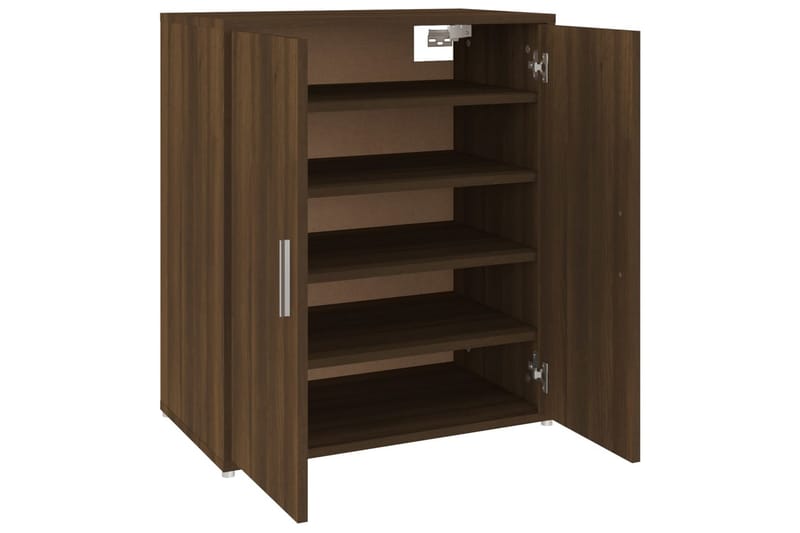 beBasic skoskab 60x35x70 cm konstrueret træ brun egetræsfarve - Brun - Opbevaring - Skoopbevaring