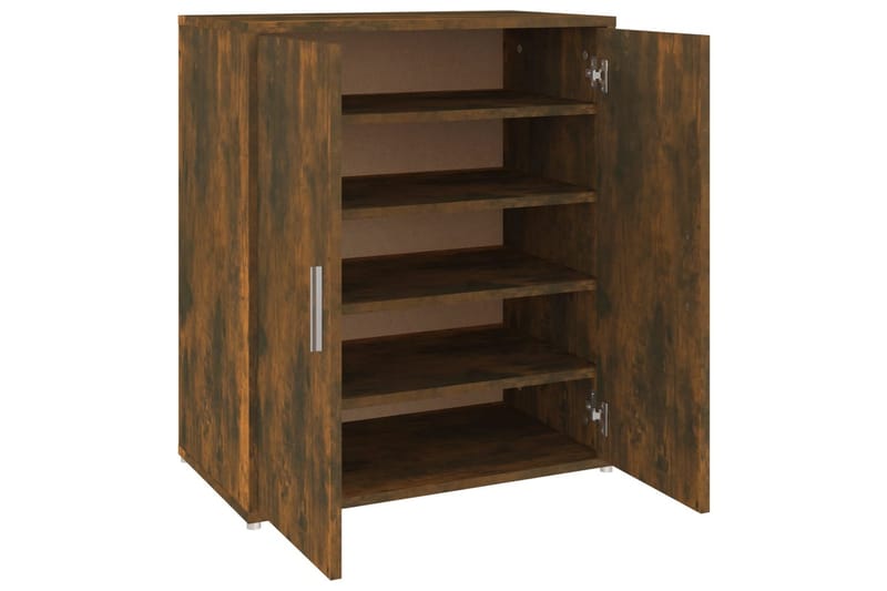 beBasic skoskab 60x35x70 cm konstrueret træ røget egetræ - Brun - Opbevaring - Skoopbevaring