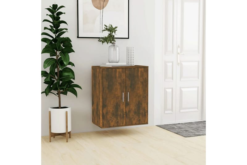 beBasic skoskab 60x35x70 cm konstrueret træ røget egetræ - Brun - Opbevaring - Skoopbevaring