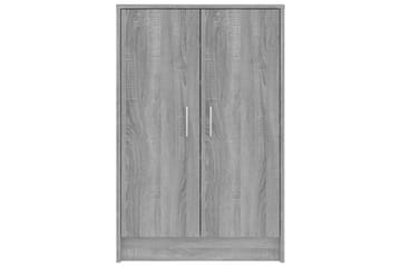 beBasic skoskab 60x35x92 cm konstrueret træ grå sonoma-eg - GrÃ¥ - Opbevaring - Skoopbevaring