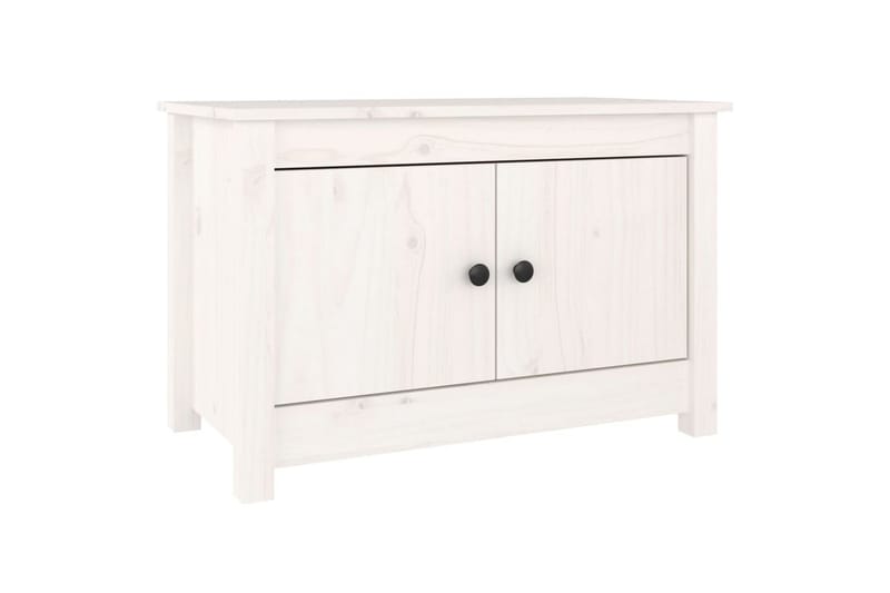 beBasic skoskab 70x38x45,5 cm massivt fyrretræ hvid - Hvid - Opbevaring - Skoopbevaring - Skoskab