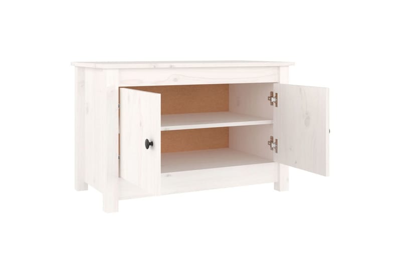 beBasic skoskab 70x38x45,5 cm massivt fyrretræ hvid - Hvid - Skoskab - Entréopbevaring - Skoopbevaring