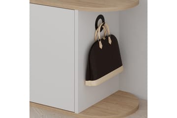 Berriaren Skoskab 104 cm - Eg/Hvid - Opbevaring - Skoopbevaring