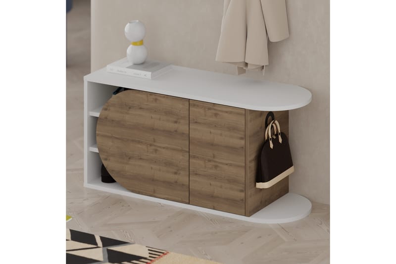 Berriaren Skoskab 104 cm - Hvid - Opbevaring - Skoopbevaring