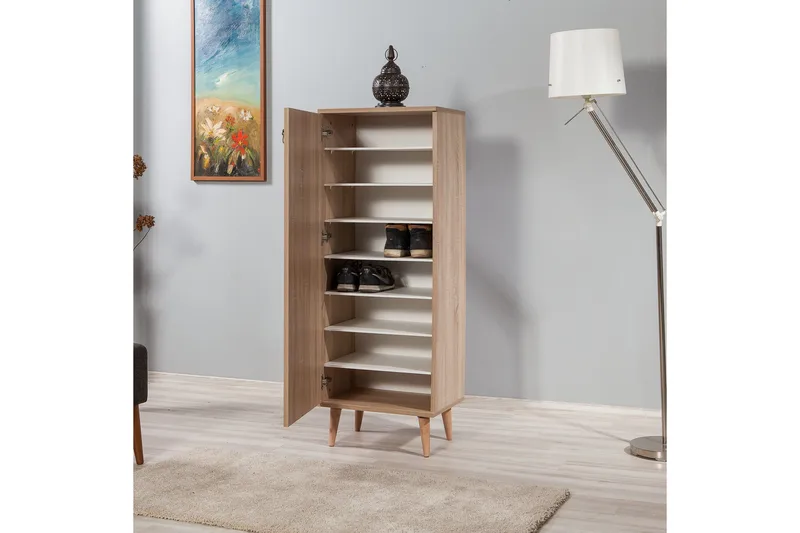 Brokind skoskab 50 cm - Brun - Opbevaring - Skoopbevaring - Skoskab