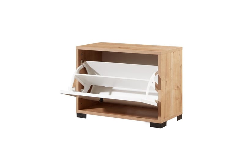 Comfortale Skoskab 60 cm - Natur/Hvid - Opbevaring - Skoopbevaring - Skoskab